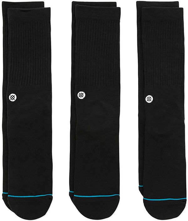 【送料無料】 スタンス レディース 靴下 アンダーウェア Stance Icon Socks 3 Pack Black