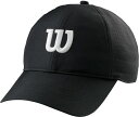 【送料無料】 ウィルソン レディース 帽子 アクセサリー Wilson Ultralight Tennis Cap Black