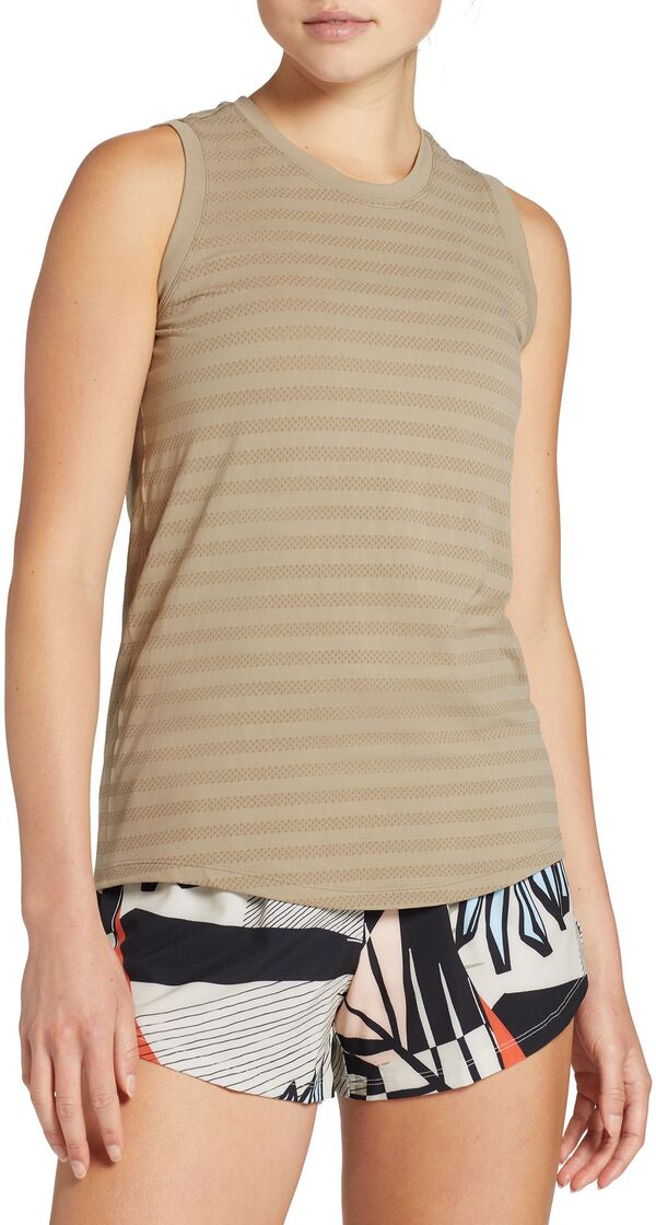 【送料無料】 DSG レディース シャツ トップス DSG Women's Seamless Jacquard Tank Weathered Tan