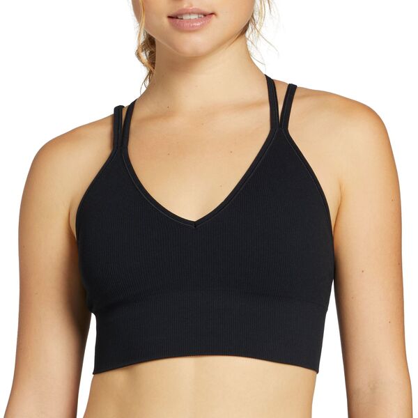 【送料無料】 DSG レディース ブラジャー アンダーウェア DSG Women's Seamless Strappy Bra Pure Black