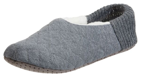 yz m[XC[Xg fB[X C A_[EFA Northeast Outfitters Cozy Cabin Women's Quilted Slippers Grey