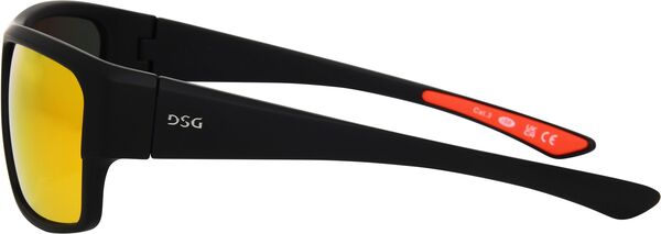 【送料無料】 DSG レディース サングラス・アイウェア アクセサリー DSG Full Rim Wrap Around Sunglasses Black/Red
