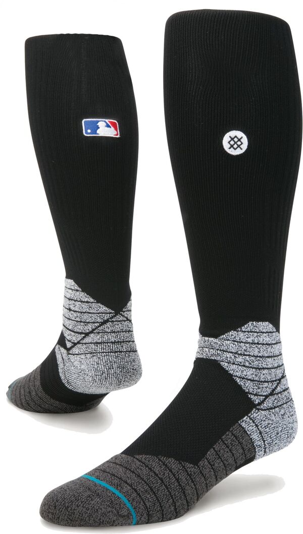 yz X^X fB[X C A_[EFA Stance Adult MLB Diamond Pro On-Field Baseball Socks Black