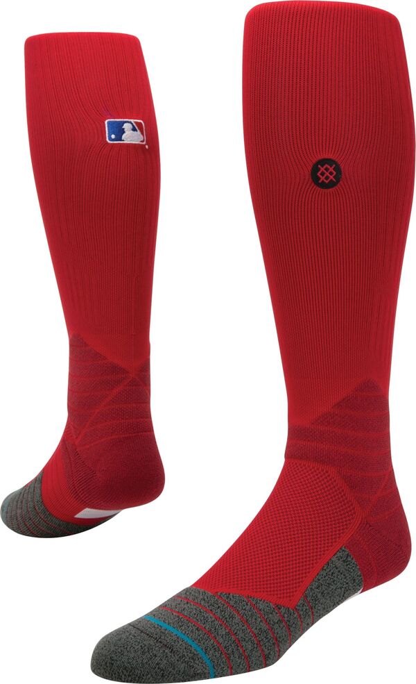 yz X^X fB[X C A_[EFA Stance Adult MLB Diamond Pro On-Field Baseball Socks Red