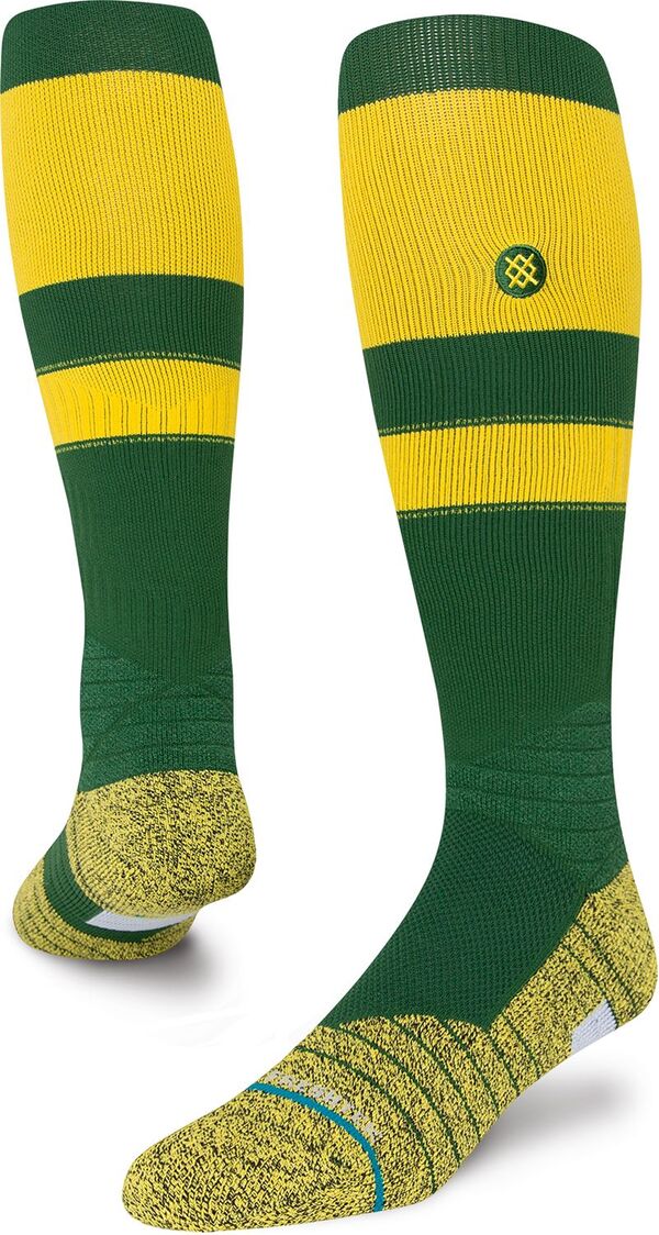 yz X^X fB[X C A_[EFA Stance Adult Stripe On-Field Baseball Socks Green