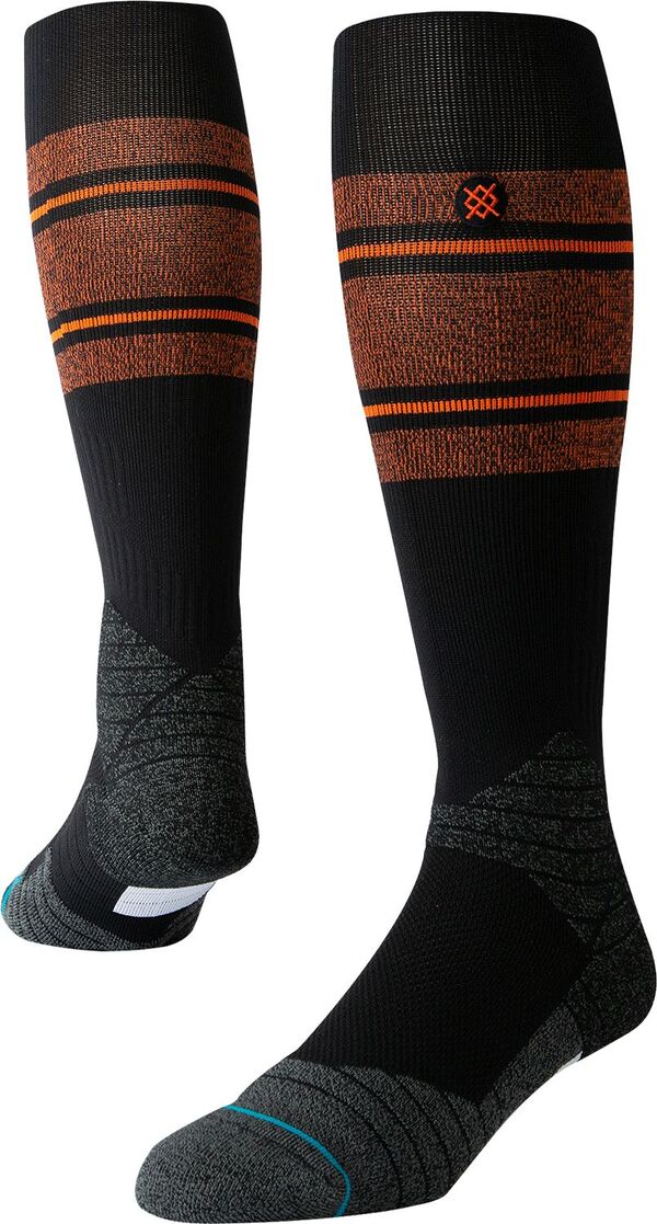 yz X^X fB[X C A_[EFA Stance Adult MLB Diamond Pro Stripe On-Field Baseball Socks Orange/Black