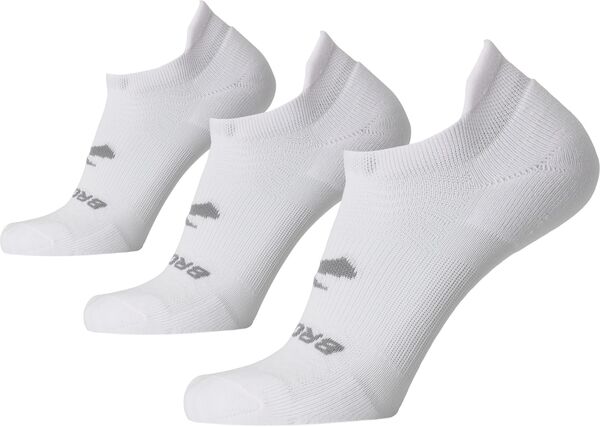 yz ubNX fB[X C A_[EFA Brooks Men's Run-In No Show 3-Pack Socks White