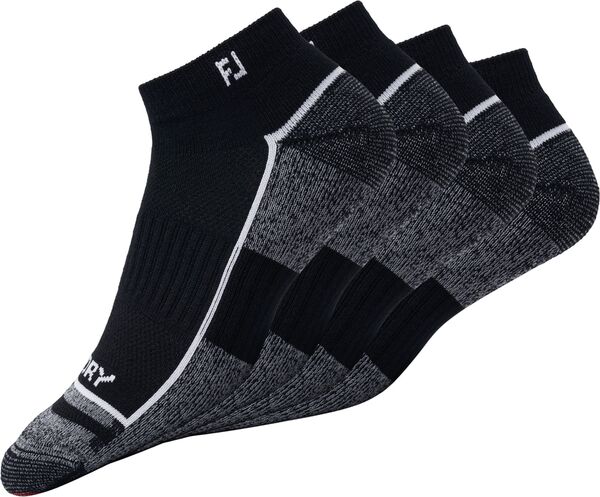 【送料無料】 フットジョイ メンズ 靴下 アンダーウェア FootJoy Men's ProDry Sport Golf Socks 2 Pack Black その1