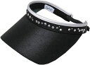 【送料無料】 グローブイット レディース 帽子 アクセサリー Glove It Women's Coil Back Bling Golf Visor Black