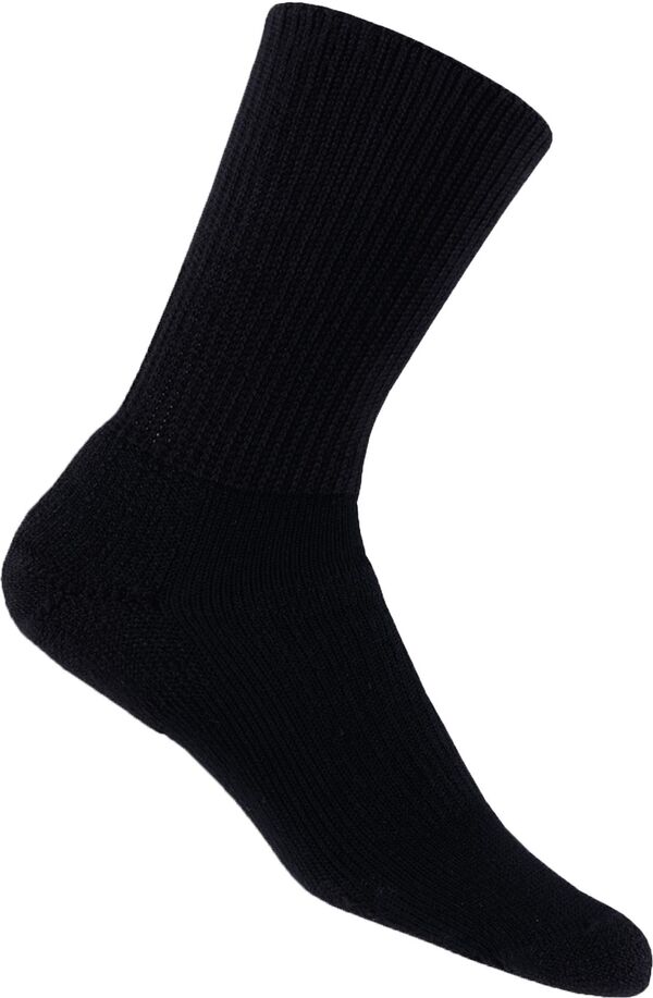 楽天ReVida 楽天市場店【送料無料】 ソーロス レディース 靴下 アンダーウェア Thor-Lo Walking Crew Socks Black