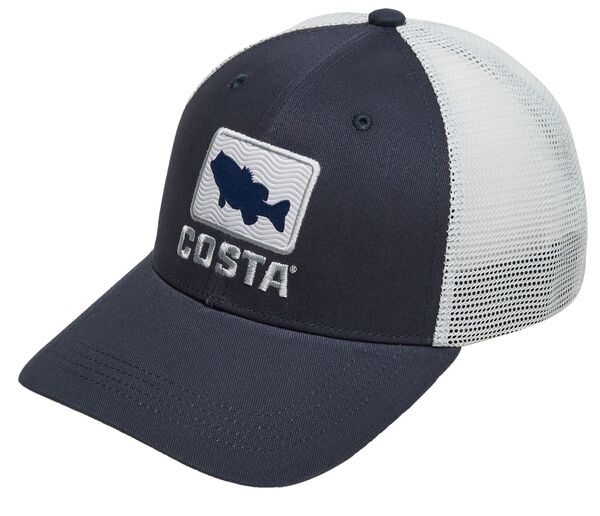 【送料無料】 コスタデルマール メンズ 帽子 アクセサリー Costa Del Mar Men's Bass Waves Trucker Hat Navy