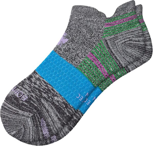 yz {oX fB[X C A_[EFA Bombas Unisex Performance Running Ankle Socks Black/Blue