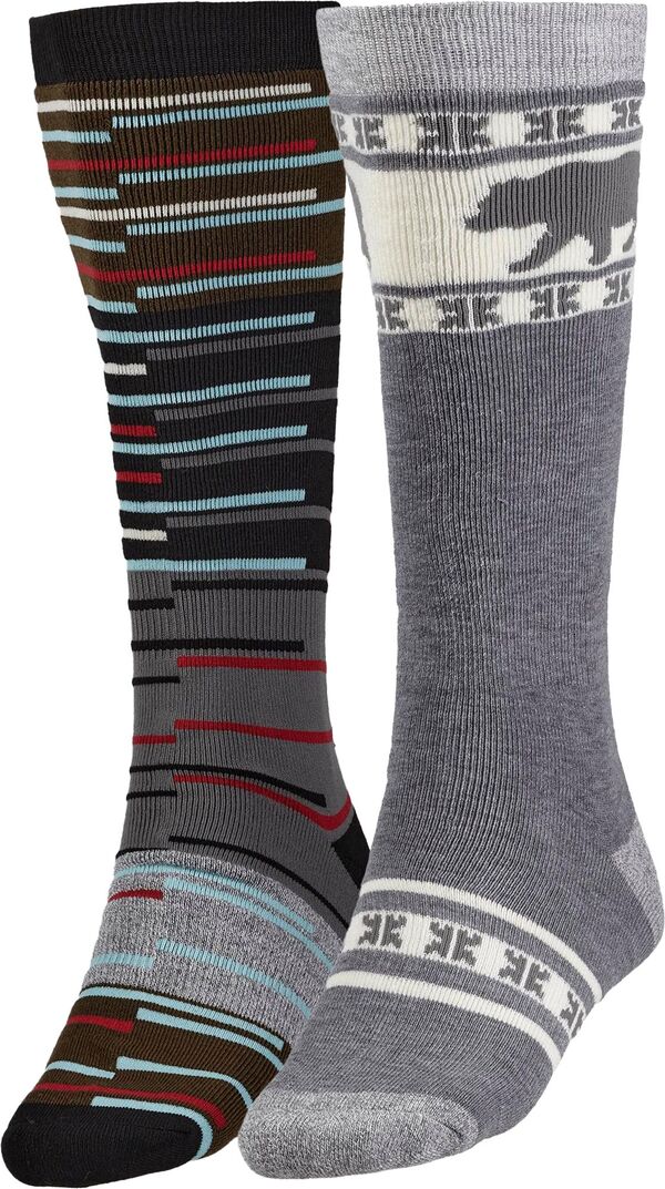 【送料無料】 ノースイースト レディース 靴下 アンダーウェア Alpine Design Men's Snow Sport Socks 2 pack Dark Heather Grey