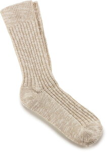 ̵ ӥ륱󥷥ȥå ǥ   Birkenstock Women's Cotton Slub Socks Beige