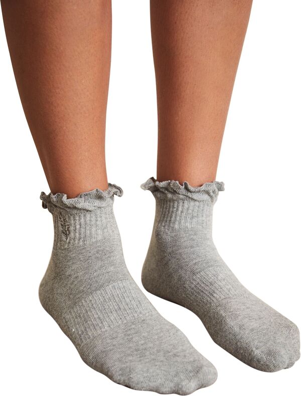 yz t[s[v fB[X C A_[EFA FP Movement Women's Classic Ruffle Socks Heather Grey