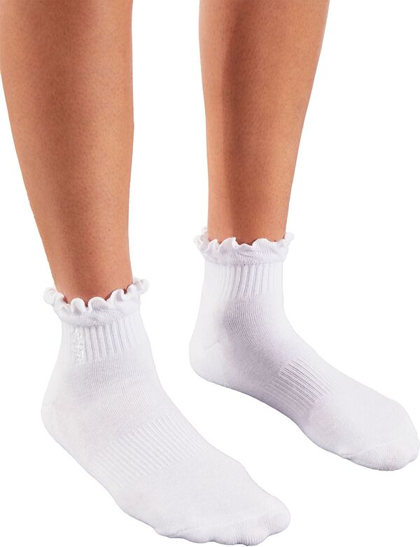 yz t[s[v fB[X C A_[EFA FP Movement Women's Classic Ruffle Socks White
