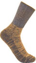 【送料無料】 カーハート メンズ 靴下 アンダーウェア Carhartt Women's Twin Knit Midweight Crew Socks Amber Glow