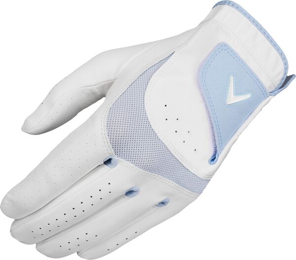 yz LEFC fB[X  ANZT[ Callaway Women's 2023 X-Tech Golf Glove White/Light Blue