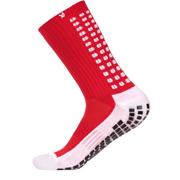̵ å    LUX Unisex Soccer Grip Calf Socks Red