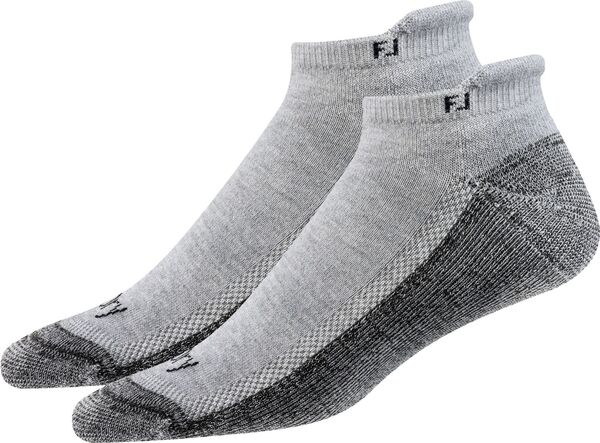【送料無料】 フットジョイ メンズ 靴下 アンダーウェア FootJoy Men's ProDry Roll Tab Golf Socks - 2 Pack Grey その1