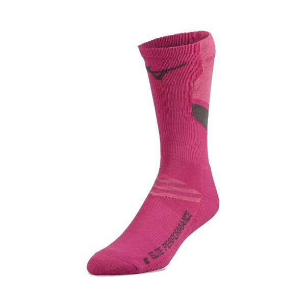 yz ~Ym fB[X C A_[EFA Mizuno Runbird Volleyball Crew Socks Shocking Pink