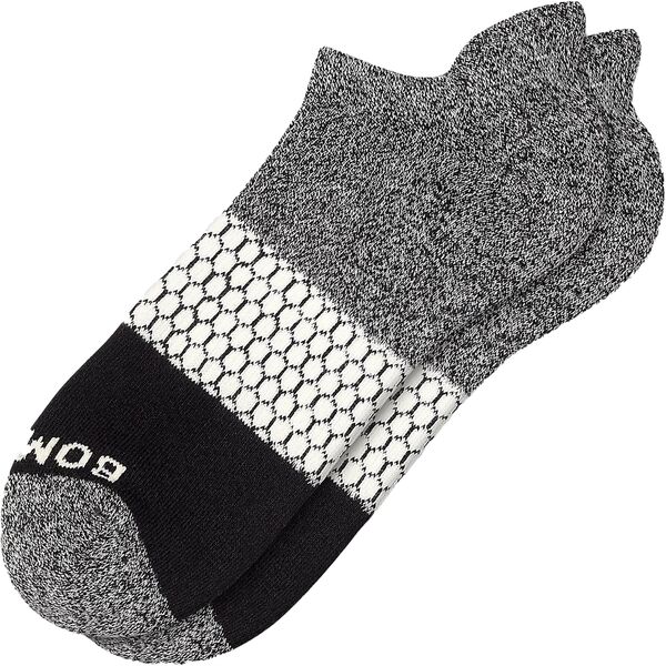 yz {oX fB[X C A_[EFA Bombas Women's Tri-Block Ankle Socks Marled Grey