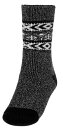 【送料無料】 ノースイースト メンズ 靴下 アンダーウェア Northeast Outfitters Men's Cozy Cabin Brushed Heather Tribal Print Crew Socks Black