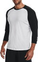 【送料無料】 アンダーアーマー メンズ Tシャツ トップス Under Armour Men's Classic 3/4 Sleeve T-Shirt White/Black