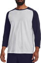 【送料無料】 アンダーアーマー メンズ Tシャツ トップス Under Armour Men's Classic 3/4 Sleeve T-Shirt White/Midnight Navy