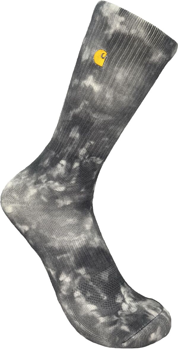 楽天ReVida 楽天市場店【送料無料】 カーハート メンズ 靴下 アンダーウェア Carhartt Tie Dye Crew Socks Grey