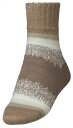 【送料無料】 ノースイースト レディース 靴下 アンダーウェア Northeast Outfitters Women's Cozy Cabin Stripe Socks Taupe