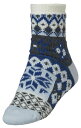 【送料無料】 ノースイースト レディース 靴下 アンダーウェア Northeast Outfitters Women's Cozy Cabin Nordic Quilted Socks Ice Blue