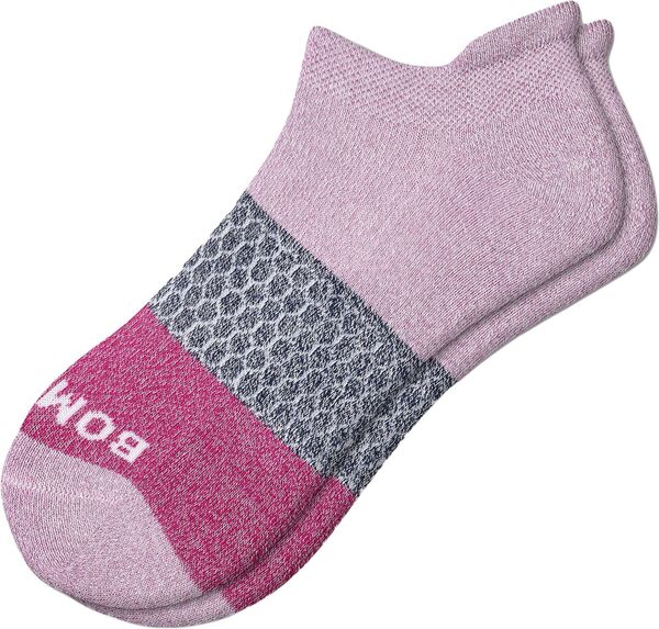 yz {oX fB[X C A_[EFA Bombas Women's Tri-Block Ankle Socks Mauve