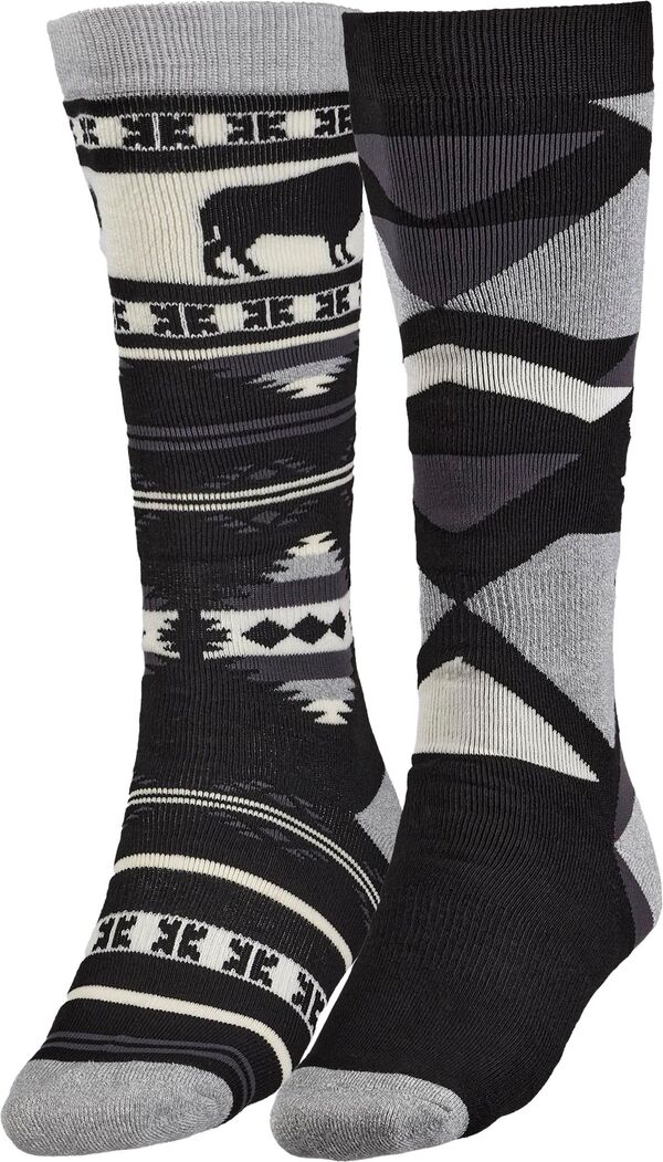yz m[XC[Xg fB[X C A_[EFA Alpine Design Men's Snow Sport Socks 2 pack Black