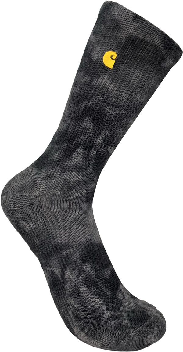 楽天ReVida 楽天市場店【送料無料】 カーハート メンズ 靴下 アンダーウェア Carhartt Tie Dye Crew Socks Steel