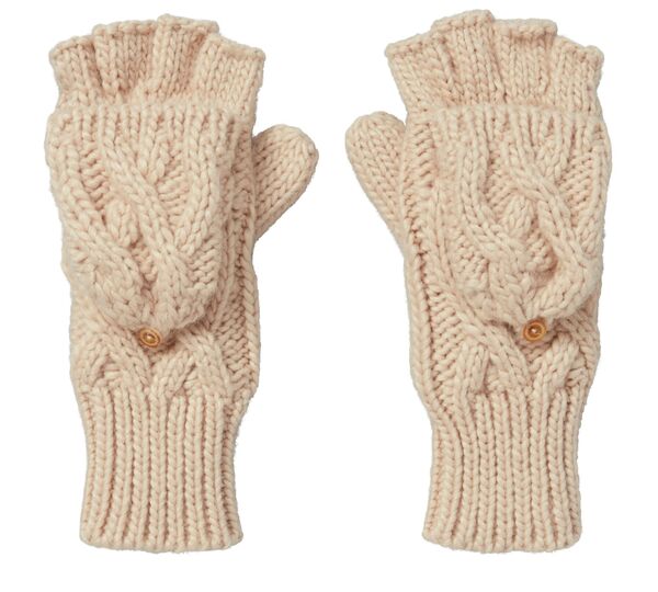 yz L[ fB[X  ANZT[ CALIA Women's Cable Pop Top Mitten Natural