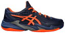 【送料無料】 アシックス メンズ スニーカー シューズ ASICS Men 039 s Court FF 3 Novak Tennis Shoes Blue/Orange