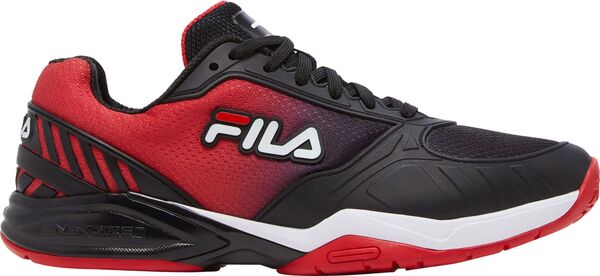【送料無料】 フィラ メンズ スニーカー シューズ Fila Men's Volley Zone Pickleball Shoes Black/Red/White