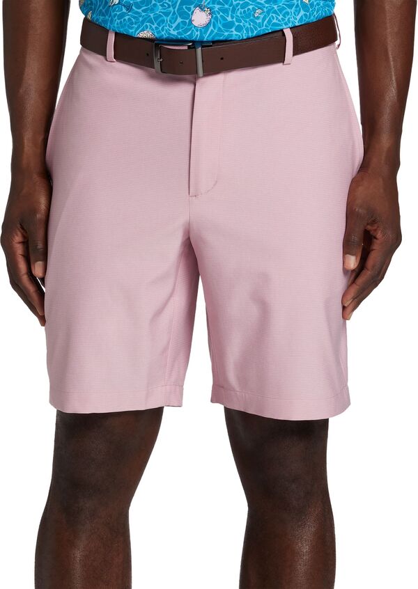  ウォルターヘーゲン メンズ ハーフパンツ・ショーツ ボトムス Walter Hagen Men's Performance 11 Micro Lines Golf Shorts Rose Water