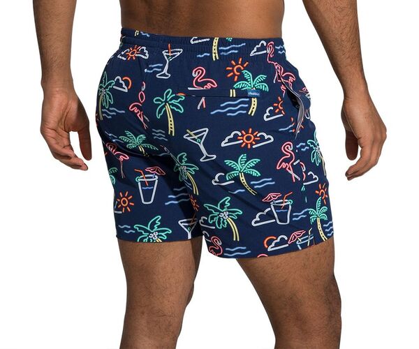 【送料無料】 チャビーズ メンズ ハーフパンツ・ショーツ 水着 chubbies Men's Classic 5.5" Swim Trunks Neon Lights