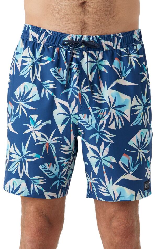 【送料無料】 オニール メンズ ハーフパンツ・ショーツ 水着 O'Neill Men's Hermosa Lined Elastic Waist 17 in. Boardshorts Indigo