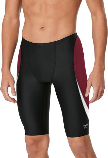 【送料無料】 スピード メンズ ハーフパンツ・ショーツ 水着 Speedo Men's Edge Splice Jammer Swimsuit Black/Maroon 【送料無料】 スピード メンズ ハーフパンツ・ショーツ 水着 Speedo Men's Edge Splice Jammer Swimsuit Black/Maroon