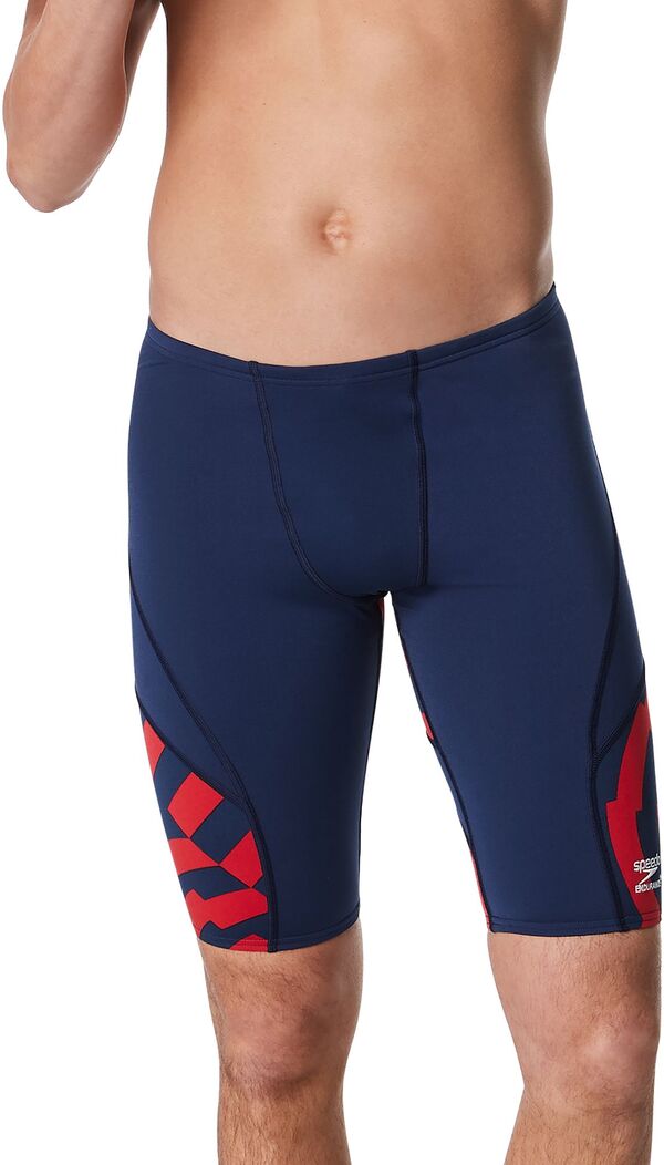 【送料無料】 スピード メンズ ハーフパンツ・ショーツ 水着 Speedo Men's Vortex Maze Jammer Swimsuit Red/White/Blue