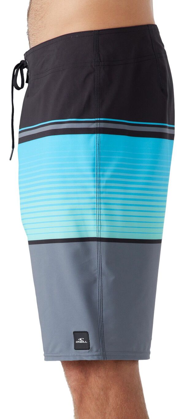 【送料無料】 オニール メンズ ハーフパンツ・ショーツ 水着 O'Neill Men's Lennox Stripe Quick-Drying 21 in. Boardshorts Black