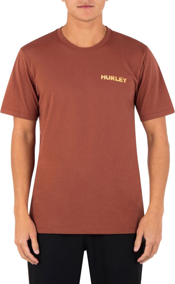 【送料無料】 ハーレー メンズ Tシャツ トップス Hurley Men's Everyday Explorer Reflector Short Sleeve T-Shirt Zion Rust