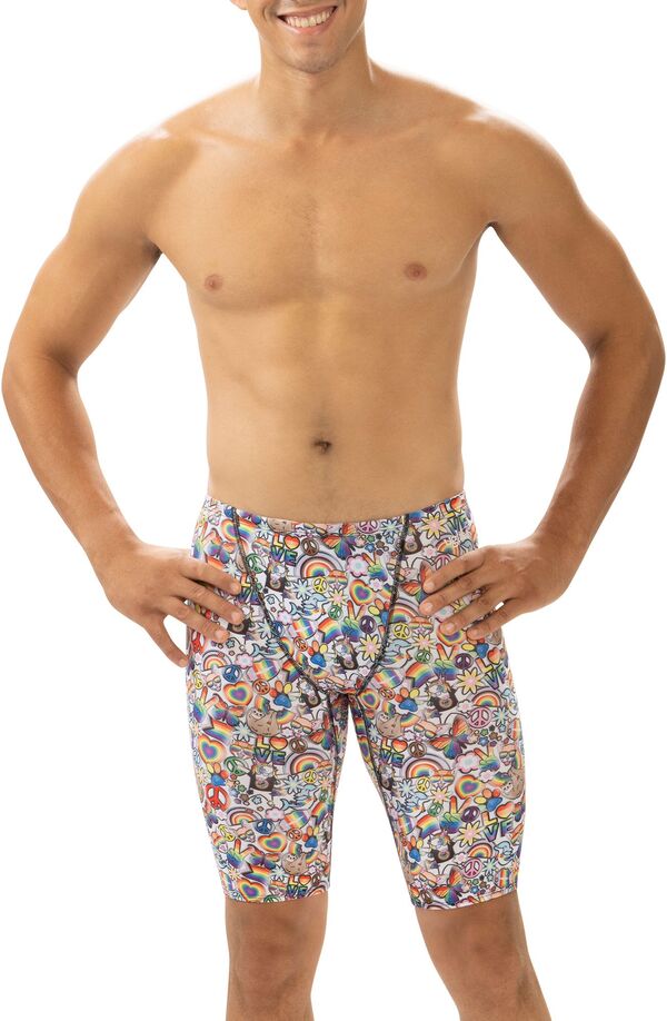 【送料無料】 ドルフィン メンズ ハーフパンツ・ショーツ 水着 Dolfin Men's Uglies Zig Zag Printed Jammers Be Kind