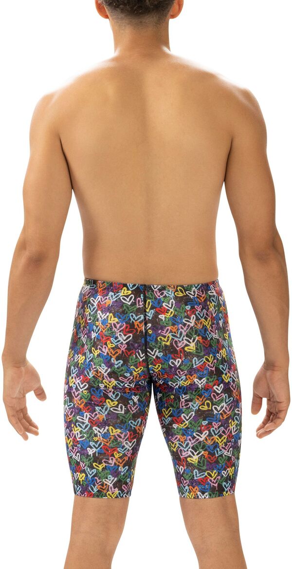 【送料無料】 ドルフィン メンズ ハーフパンツ・ショーツ 水着 Dolfin Men's Uglies Zig Zag Printed Jammers Love Wins