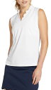 【送料無料】 ウォルターヘーゲン レディース ポロシャツ トップス Walter Hagen Women's Clubhouse Scallop Sleevel...