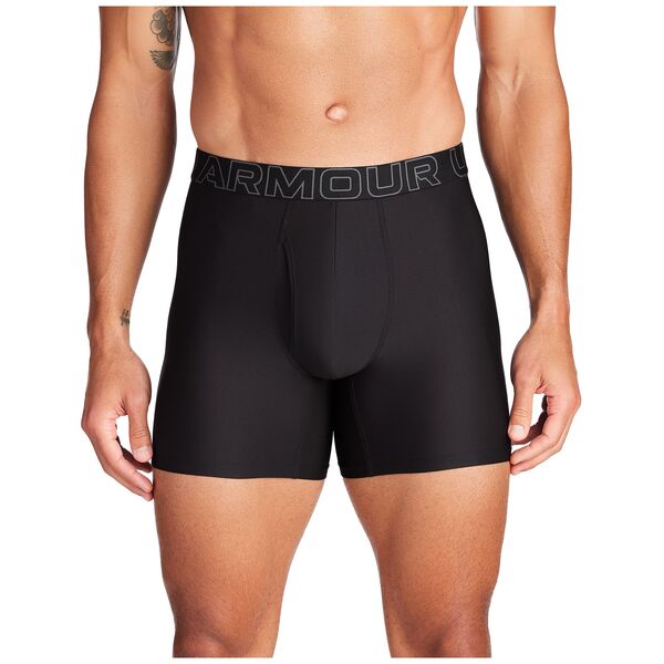 【送料無料】 アンダーアーマー メンズ ボクサーパンツ アンダーウェア Under Armour Men 039 s Performance Tech Mesh 6 Boxer Briefs 3 Pack Black/Black/Black