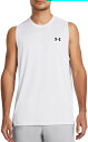 【送料無料】 アンダーアーマー メンズ タンクトップ トップス Under Armour Men's Tech Vent Tank Top White/Whit...